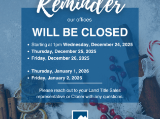Holiday Office Closures