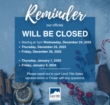 Holiday Office Closures