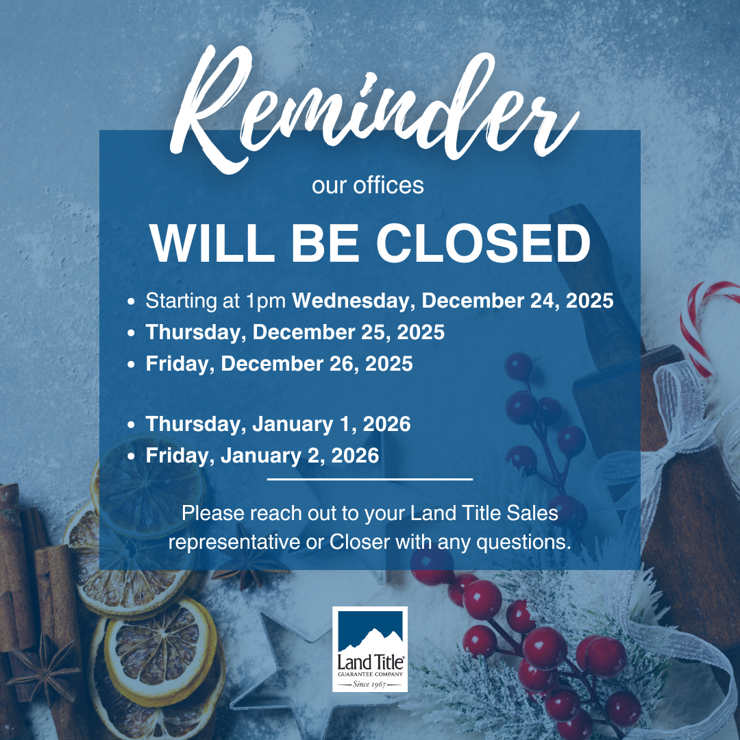 Holiday Office Closures
